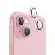 Applikátoros rózsaszín kamera védő 9H iPhone 15, 15 Plus
