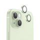Applikátoros zöld kamera védő 9H iPhone 15, 15 Plus