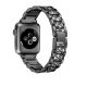 Apple Watch fekete strasszköves fém szíj 38/40/41/42 (series10)mm
