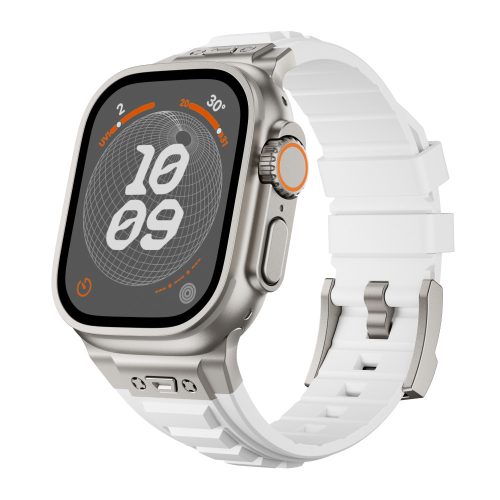 Apple Watch fehér Cube szilikon szíj 42/44/45/46/49mm 