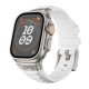 Apple Watch fehér Cube szilikon szíj 42/44/45/46/49mm 