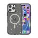 iPhone 16 Pro MagSafe fekete csillámos szilikon tok