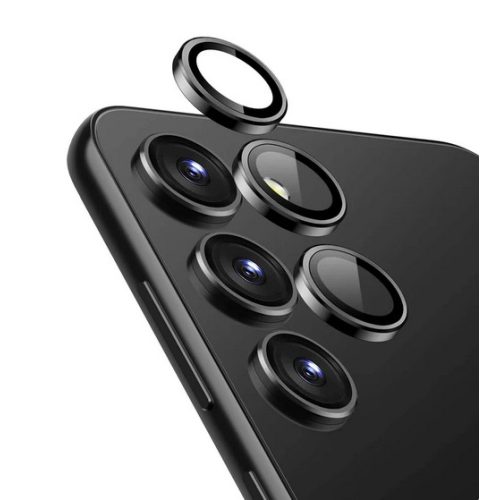 Samsung Galaxy S22 Ultra applikátoros fekete kamera védő 