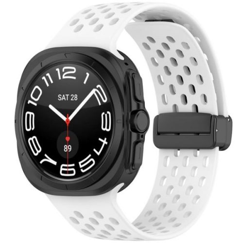 Galaxy Watch Ultra fehér sport szilikon óraszíj