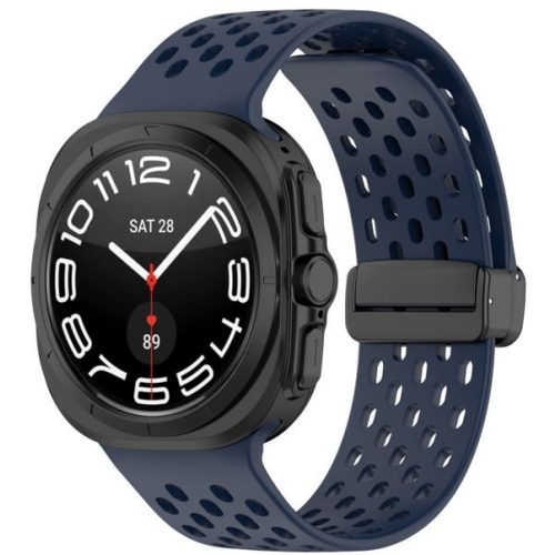 Galaxy Watch Ultra sötétkék sport szilikon óraszíj