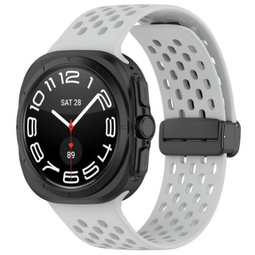 Galaxy Watch Ultra szürke sport szilikon óraszíj