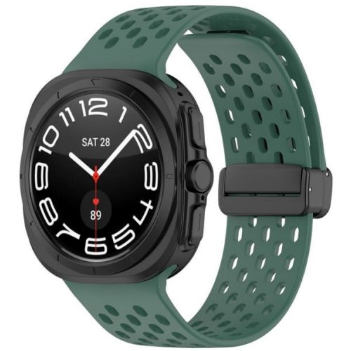 Galaxy Watch Ultra zöld sport szilikon óraszíj