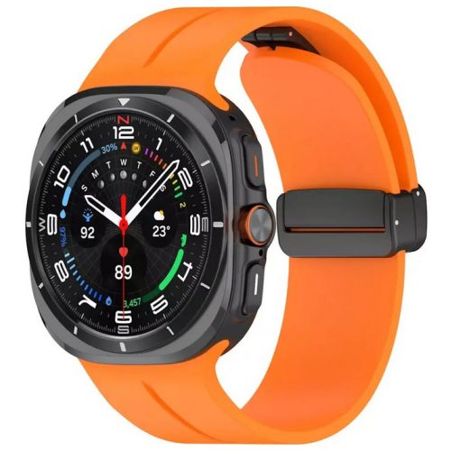 Galaxy Watch Ultra narancssárga szilikon óraszíj