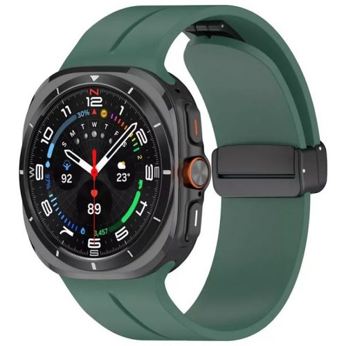 Galaxy Watch Ultra zöld szilikon óraszíj