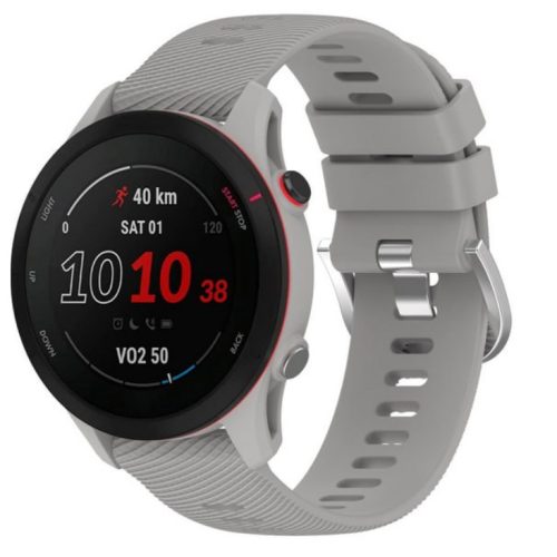 Android szürke szilikon óraszíj - 20mm