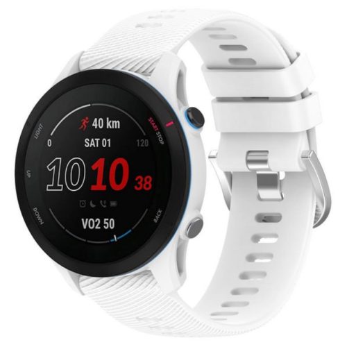 Android fehér szilikon óraszíj - 20mm