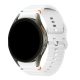 Android fehér hullámos szilikon óraszíj - 20mm