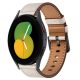 Android bézs bőr óraszíj - 20mm