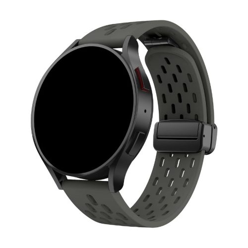 Android sötétszürke sport szilikon óraszíj - 20mm
