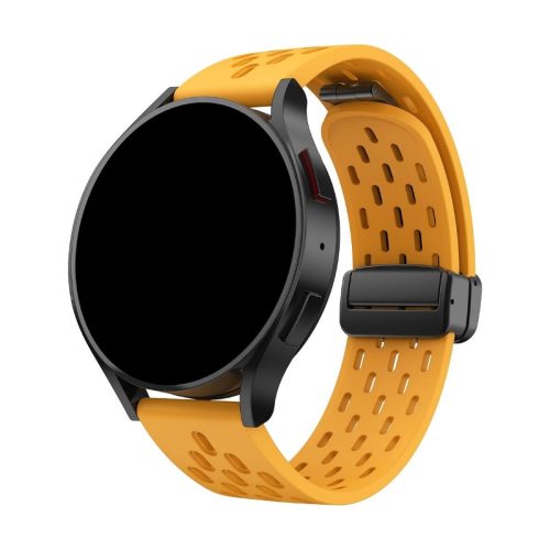Android citromsárga sport szilikon óraszíj - 20mm