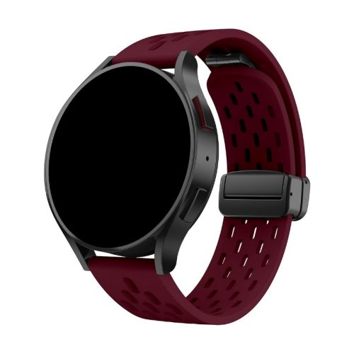 Android bordó sport szilikon óraszíj - 20mm
