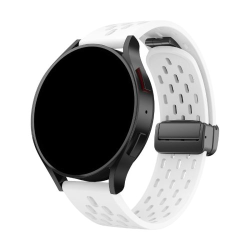 Android fehér sport szilikon óraszíj - 20mm