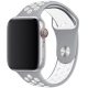 Apple Watch szürke/fehér sport szilikon szíj 38/40/41/42 (series10)mm