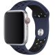 Apple Watch kék/fekete sport szilikon szíj 38/40/41/42 (series10)mm