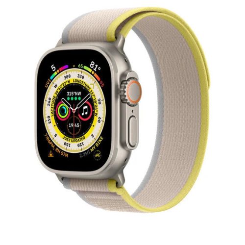 Apple Watch sárga-bézs terep szíj 38/40/41/42 (series10)mm