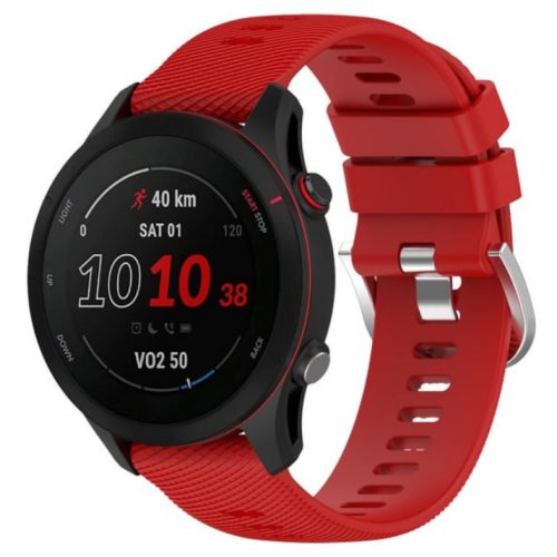 Android piros szilikon óraszíj - 22mm