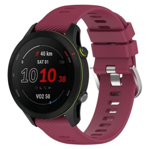 Android bordó szilikon óraszíj - 22mm