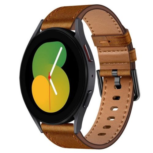 Android sötétbarna bőr óraszíj - 22mm