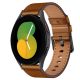 Android sötétbarna bőr óraszíj - 22mm