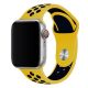 Apple Watch sárga-sötétkék sport szilikon szíj 38/40/41/42 (series10)mm