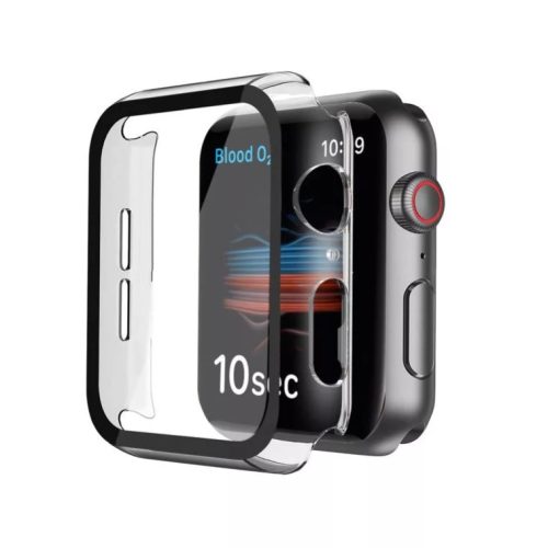 Apple Watch átlátszó védőtok edzett üveggel 46 mm 