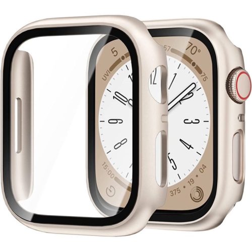 Apple Watch csillagfény védőtok edzett üveggel 42 mm