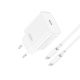 XO CE15 hálózati gyorstöltő adapter 20W - USB-C/USB-C kábellel