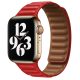 Apple Watch piros bőr szíj 38/40/41/42 (series10)mm