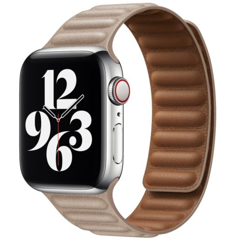 Apple Watch bézs bőr szíj 38/40/41/42 (series10)mm