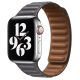 Apple Watch szürke bőr szíj 42/44/45/46/49mm
