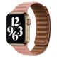 Apple Watch rózsaszín bőr szíj 42/44/45/46/49mm