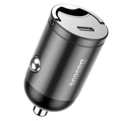 USB-C mini autós töltő, 30 W, szürke