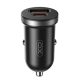 XO CC56 USB-A/USB-C autós gyorstöltő 30W - fekete